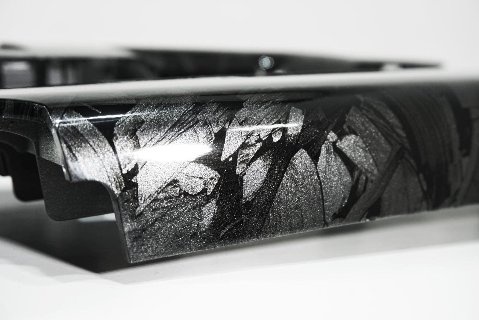 ZSPEC 350z Z33 Interior Door Window Switch Finisher Set, LHD '06-09, Forged Carbon Style - Howling Moto