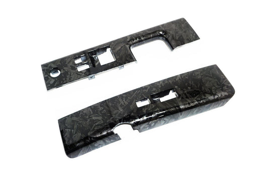 ZSPEC 350z Z33 Interior Door Window Switch Finisher Set, LHD '06-09, Forged Carbon Style - Howling Moto