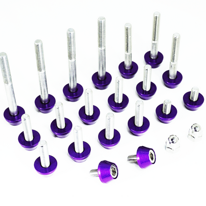 ZSPEC Plenum Fastener Kit for Nissan 350z VQ35DE +10mm (LONGER) Spacer, Stainless & Billet - Howling Moto