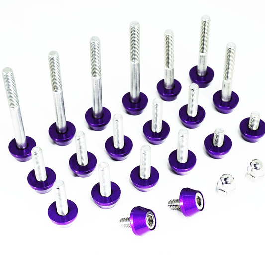 ZSPEC Plenum Fastener Kit for Nissan 350z VQ35DE, Stock (OEM) Length, Stainless & Billet - Howling Moto