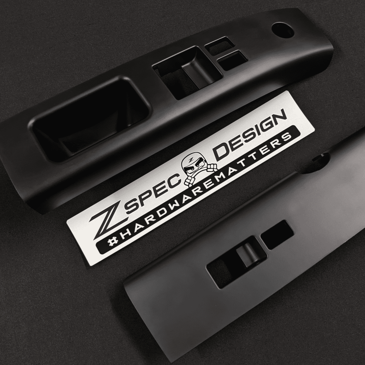 ZSPEC 350z Z33 Interior Door Window Switch Finisher Set for LHD '03-05, Black - Howling Moto