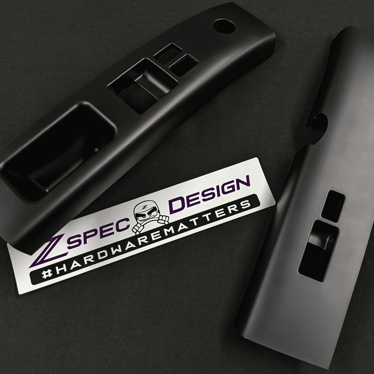 ZSPEC 350z Z33 Interior Door Window Switch Finisher Set for LHD '03-05, Black - Howling Moto