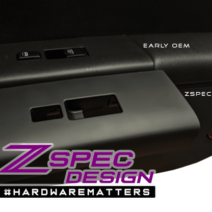 ZSPEC 350z Z33 Interior Door Window Switch Finisher Set for LHD '03-05, Black - Howling Moto