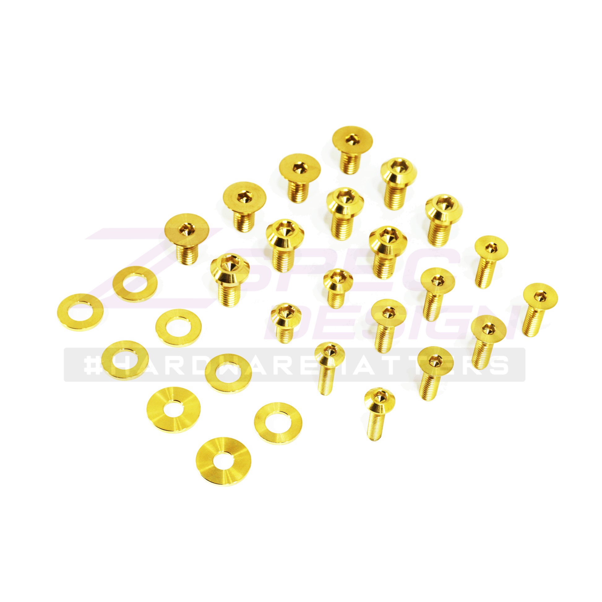 ZSPEC Dress Up Bolts® Fastener Kit, Door Jams Area for Nissan Z34 370z, Titanium - Howling Moto