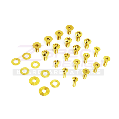 ZSPEC Dress Up Bolts® Fastener Kit, Door Jams Area for Nissan Z34 370z, Titanium - Howling Moto