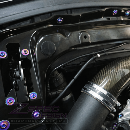 ZSPEC Stage-2 Dress Up Bolts® Fastener Kit for '14-19 BMW 435i F32 3.0T, Titanium - Howling Moto