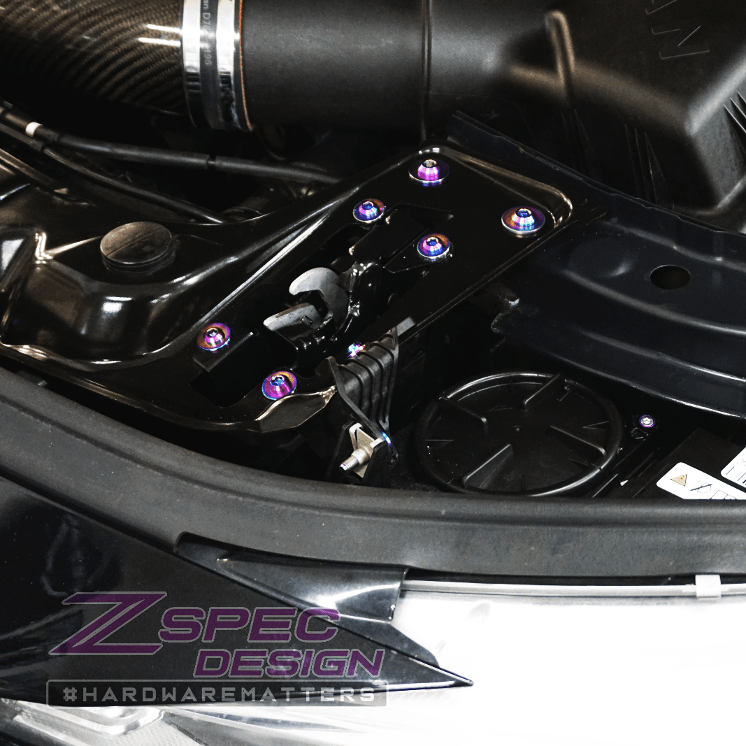 ZSPEC Stage-2 Dress Up Bolts® Fastener Kit for '14-19 BMW 435i F32 3.0T, Titanium - Howling Moto