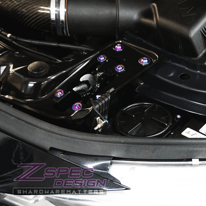 ZSPEC Stage-2 Dress Up Bolts® Fastener Kit for '14-19 BMW 435i F32 3.0T, Titanium - Howling Moto