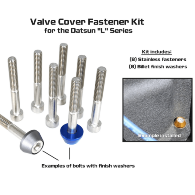 ZSPEC Valve Cover Fasteners for L-Series Datsun 240z/260z/280z/280zx/510/620, Stainless & Billet - Howling Moto