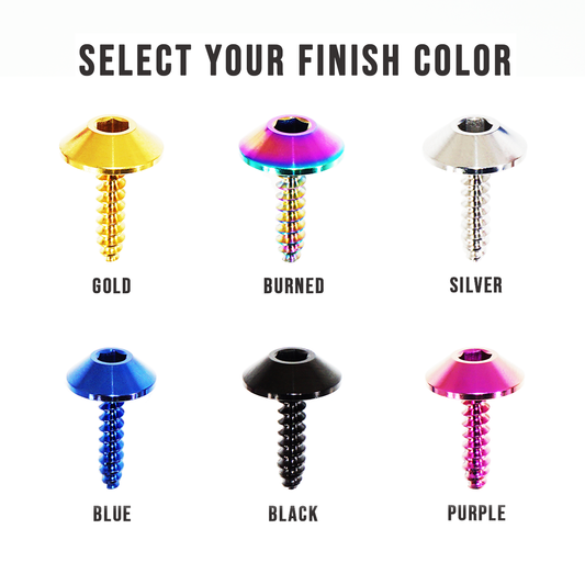 ZSPEC Angled Coarse M4x16mm Fastener, Titanium Grade-5, per Each - Howling Moto