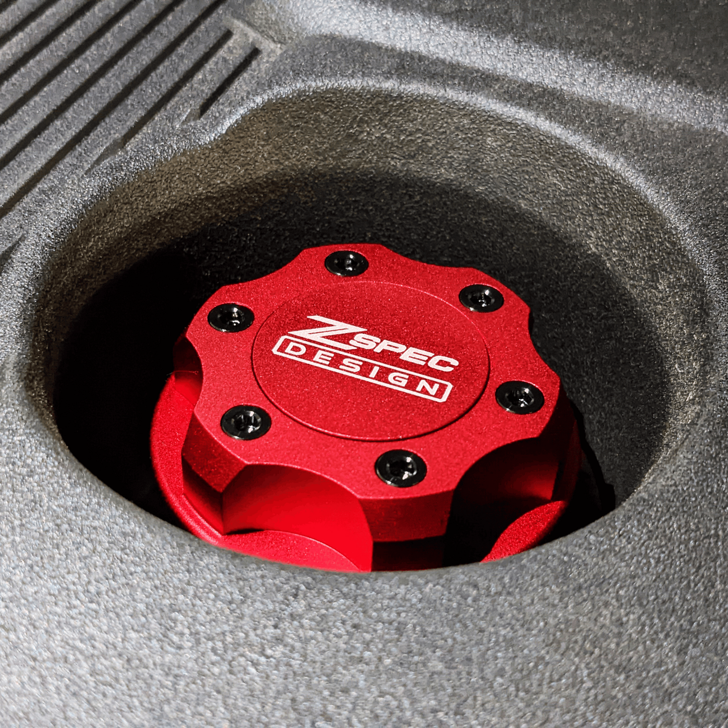 ZSPEC Billet Oil Filler Cap for Nissan/Infiniti/Datsun, Red Cap w/ Titanium Accents - Howling Moto