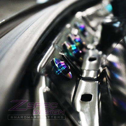 ZSPEC Stage-2 Dress Up Bolts® Fastener Kit for '14-18 BMW 340i F34 3.0T, Titanium - Howling Moto