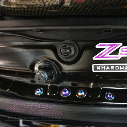 ZSPEC Stage-1 Dress Up Bolts® Fastener Kit for '14-18 BMW 340i F34 3.0T, Titanium - Howling Moto