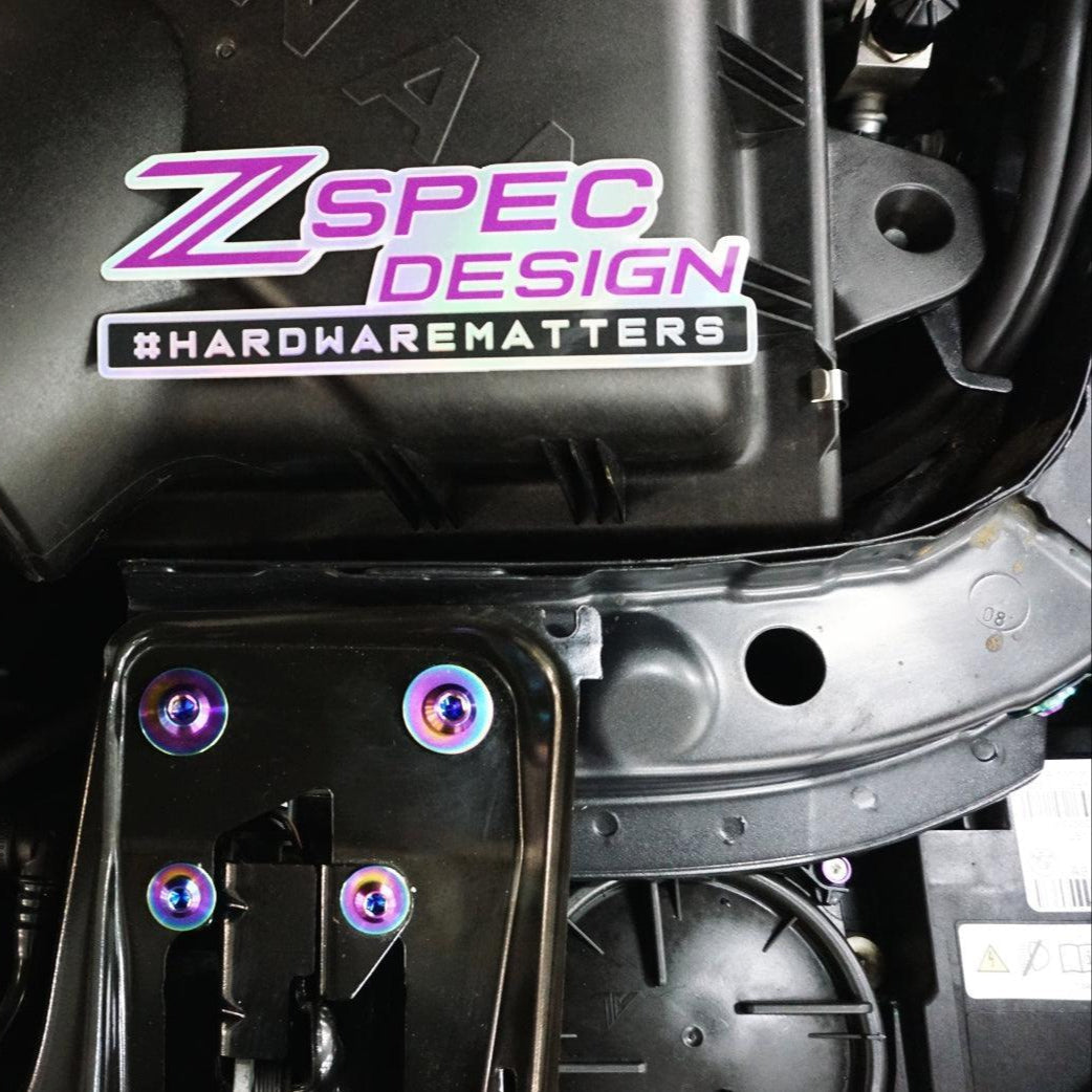 ZSPEC Stage-2 Dress Up Bolts® Fastener Kit for '14-18 BMW 340i F34 3.0T, Titanium - Howling Moto
