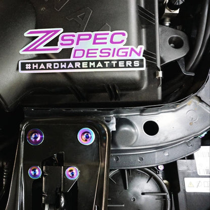 ZSPEC Stage-2 Dress Up Bolts® Fastener Kit for '14-18 BMW 340i F34 3.0T, Titanium - Howling Moto