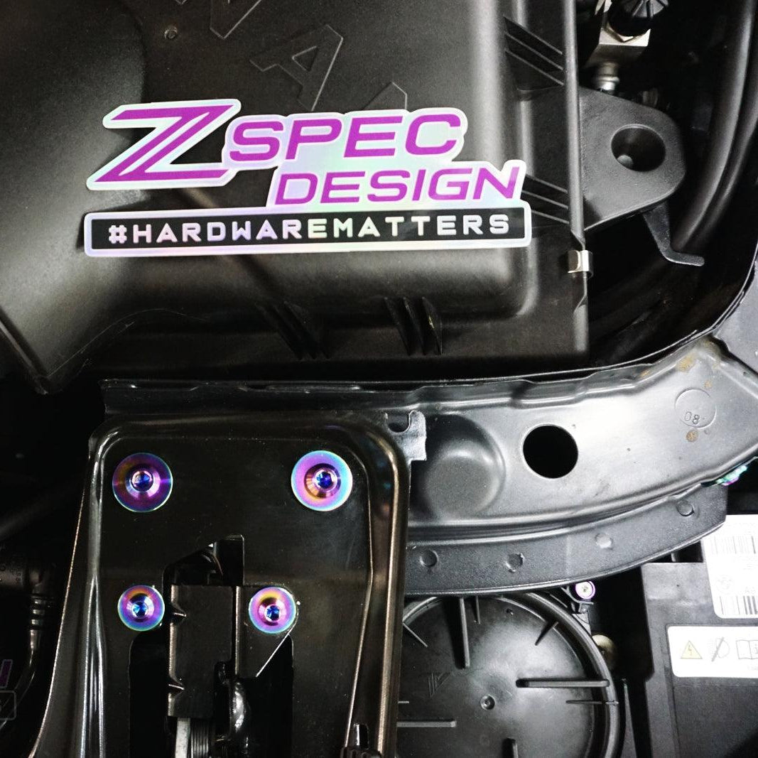 ZSPEC Stage-1 Dress Up Bolts® Fastener Kit for '14-18 BMW 340i F34 3.0T, Titanium - Howling Moto