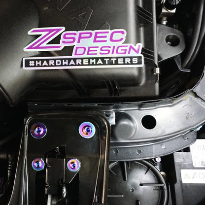ZSPEC Stage-1 Dress Up Bolts® Fastener Kit for '14-18 BMW 340i F34 3.0T, Titanium - Howling Moto