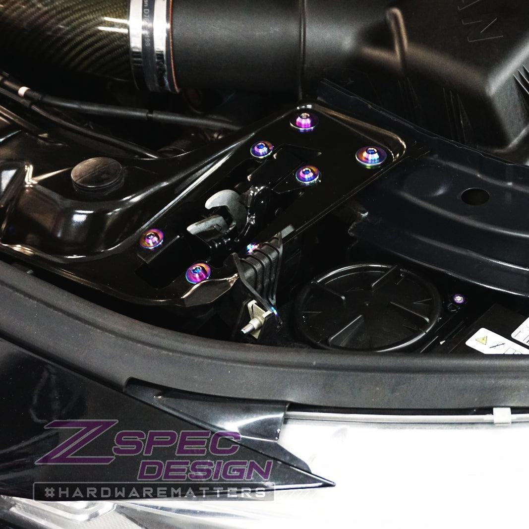 ZSPEC Stage-2 Dress Up Bolts® Fastener Kit for '14-18 BMW 340i F34 3.0T, Titanium - Howling Moto