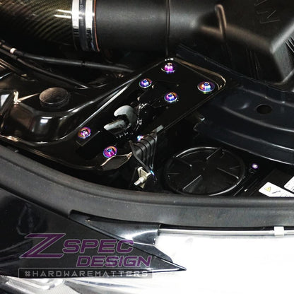 ZSPEC Stage-2 Dress Up Bolts® Fastener Kit for '14-18 BMW 340i F34 3.0T, Titanium - Howling Moto