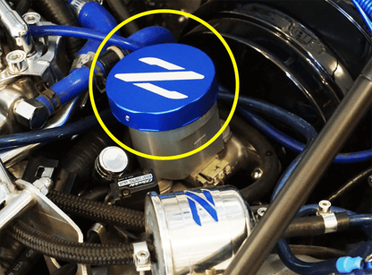 ZSPEC Reservoir Cap Cover Set (BMC, CMC, PS, CO) for Nissan Z32 300zx, Billet Aluminum - Howling Moto