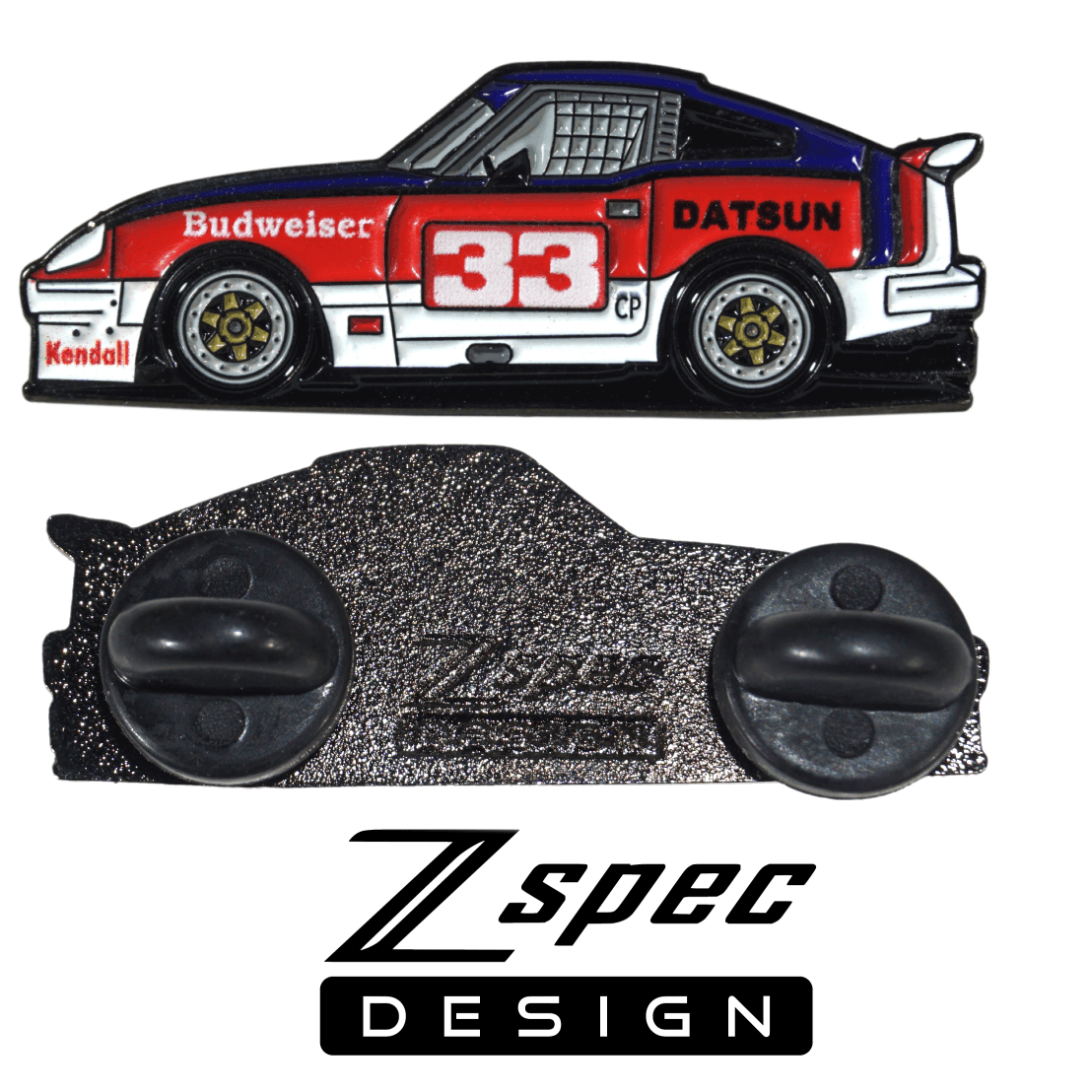ZSPEC BSR-Racing Datsun #33 Tribute Lapel / Hat Pin - Howling Moto