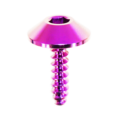 ZSPEC Angled Coarse M4x16mm Fastener, Titanium Grade-5, per Each - Howling Moto