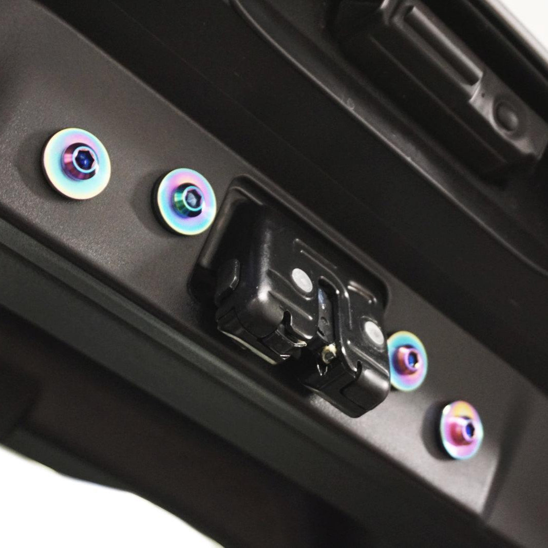 ZSPEC Trunk-Area Fastener Kit for the GR Corolla, Hinges/Struts/Latch/Tie-Down Hooks, Titanium - Howling Moto