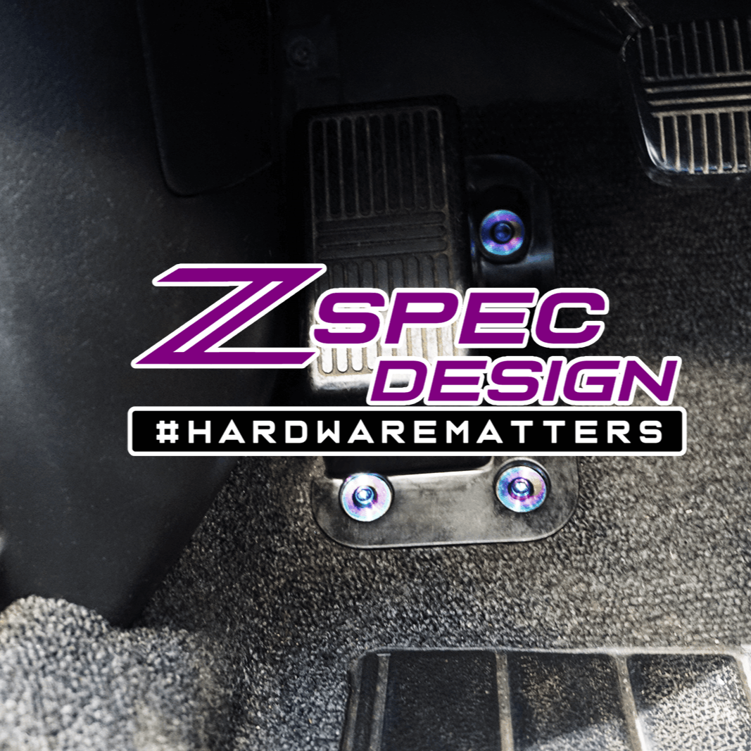 ZSPEC Dress Up Bolts® Dead-Pedal Fastener Kit for Nissan 240SX S13 (& Silvia), Titanium - Howling Moto