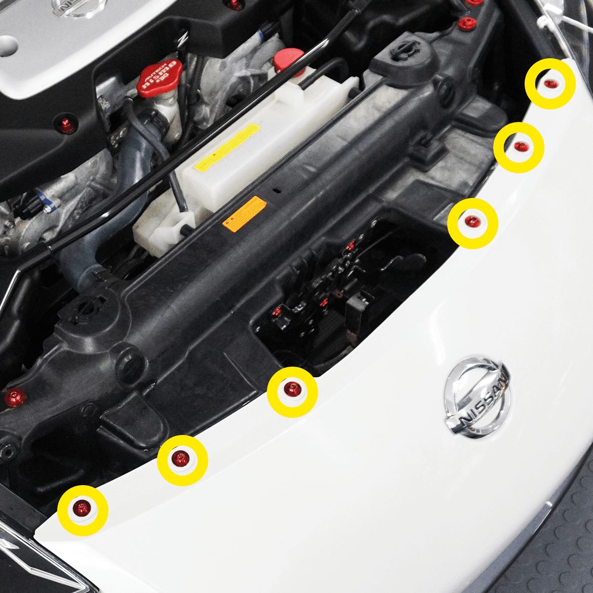 ZSPEC "Front-Bumper Only" Clips Replacement Kit for Nissan 350z Z33, Titanium - Howling Moto