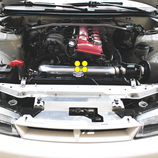 ZSPEC SR20 & KA24 Dress Up Bolts® Water Pump Pulley Kit Nuts, Grade-5 Titanium - Howling Moto