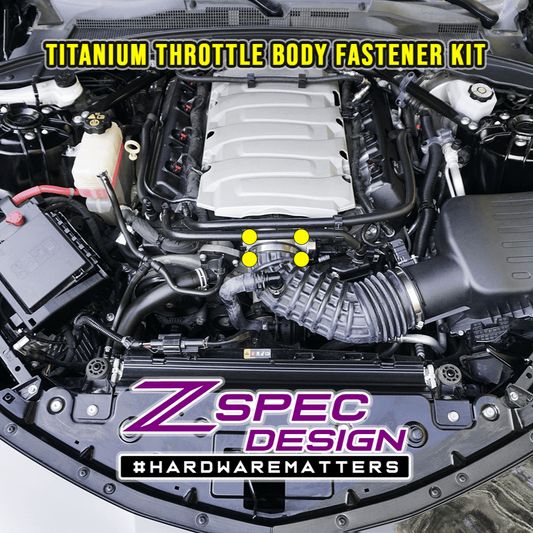 ZSPEC Throttle Body Fastener Kit for '16+ Chevy V8 Camaro SS, Grade-5 Titanium - Howling Moto