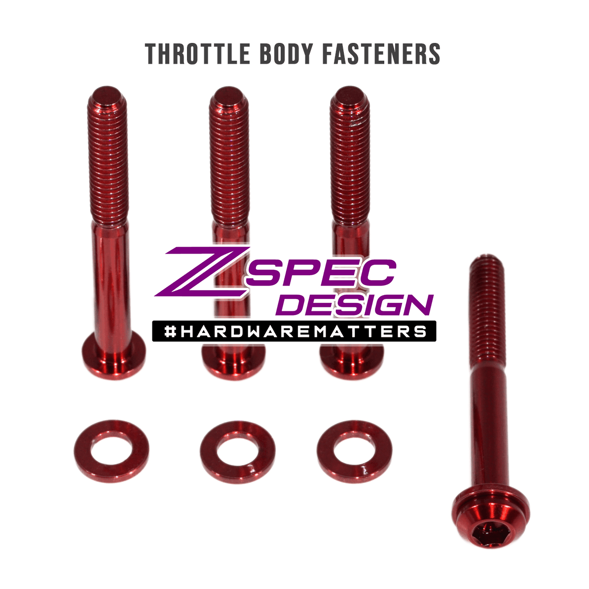 ZSPEC Throttle Body Fastener Kit for '16+ Chevy V8 Camaro SS, Grade-5 Titanium - Howling Moto