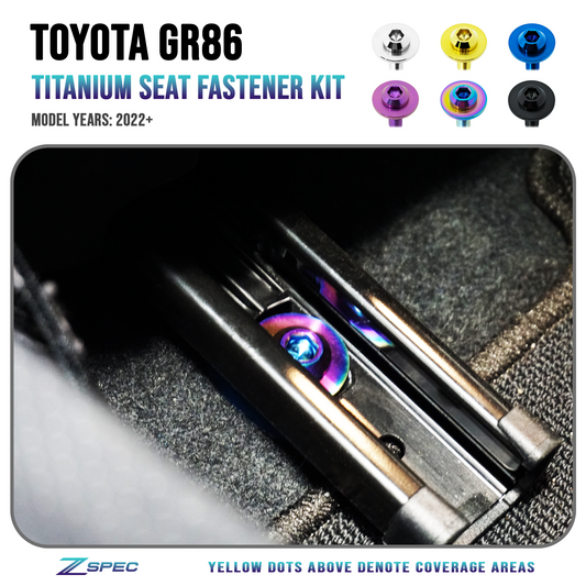 ZSPEC Front Seats Fastener Kit for '22+ Toyota GR86 & Subaru BRZ, Titanium - Howling Moto