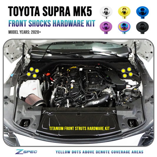 ZSPEC Front Struts Fastener Kit for '20+ Toyota Supra MKV GR A90, Grade-5 Titanium - Howling Moto