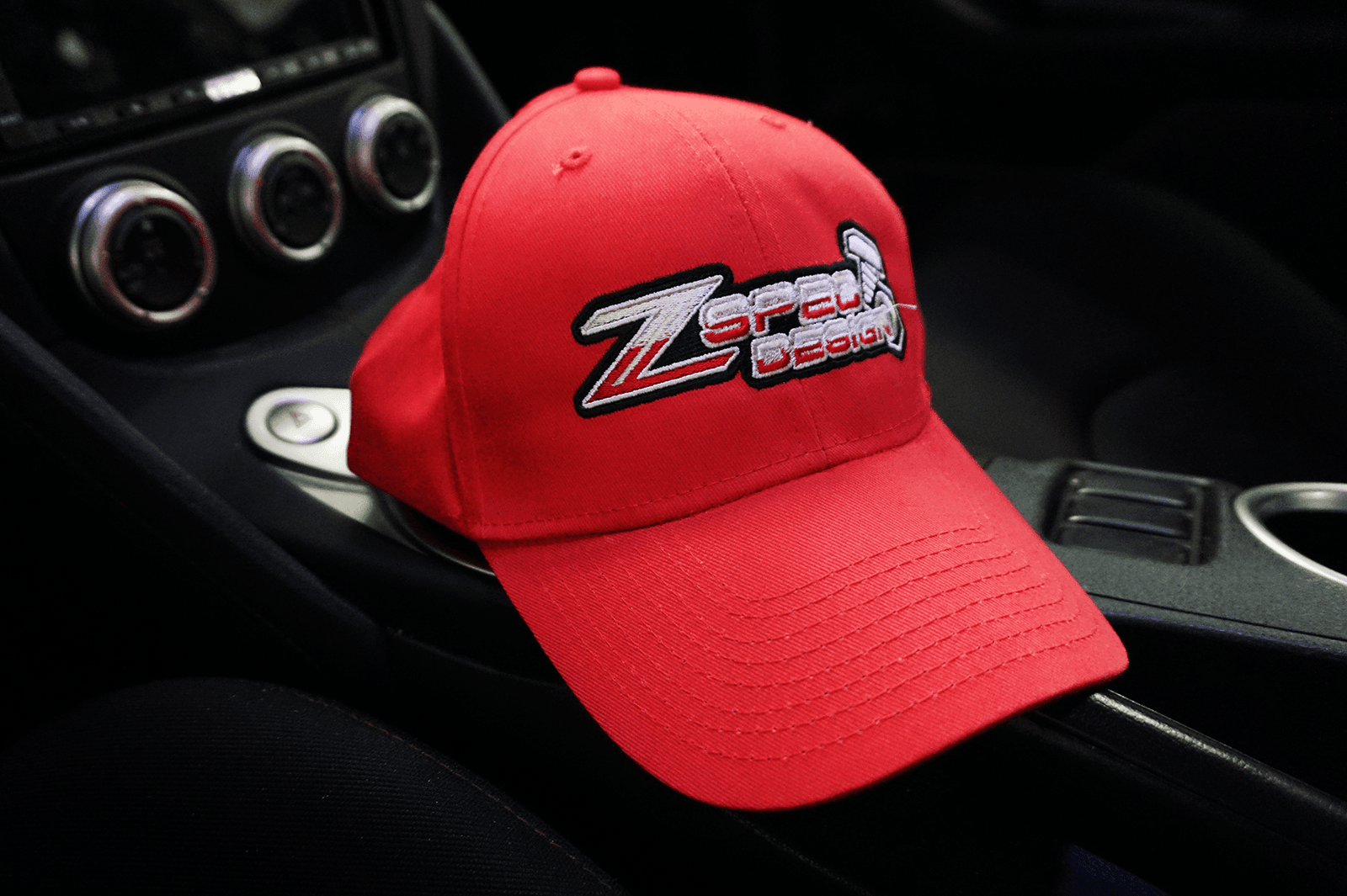 ZSPEC Design Lightweight Cotton Baseball-Style Hats, Red or Black, Adjustable - Howling Moto