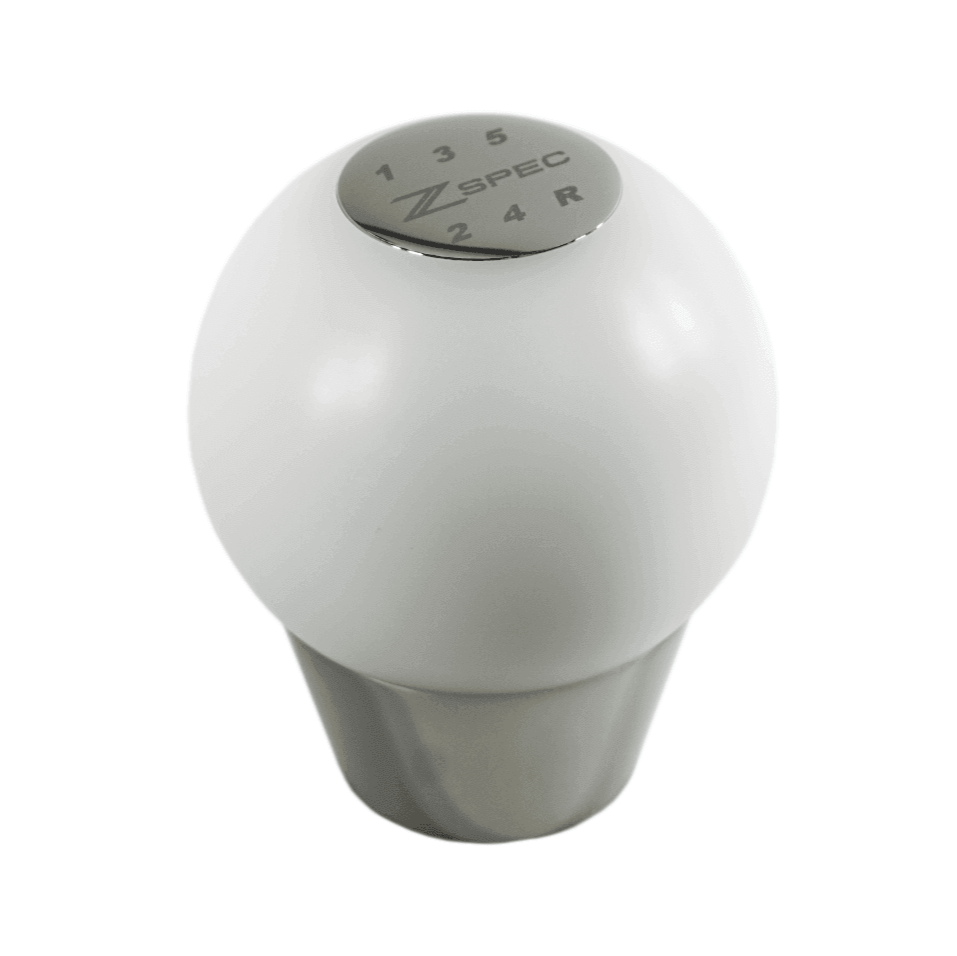 ZSPEC Shift Knob, M10-1.5, Delrin & Stainless, 5-Speed Shift Pattern Coin - Howling Moto