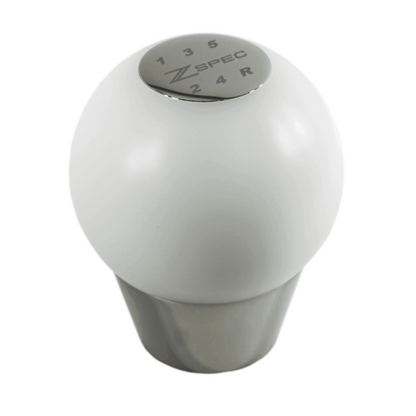 ZSPEC Shift Knob, M8-1.25, Delrin & Stainless, 5-Speed Shift Pattern Coin - Howling Moto