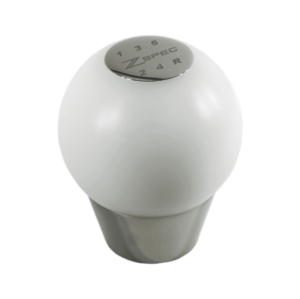 ZSPEC Shift Knob, M10-1.5, Delrin & Stainless, 5-Speed Shift Pattern Coin - Howling Moto