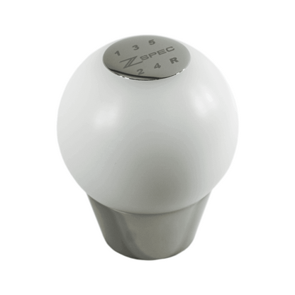 ZSPEC Shift Knob, M10-1.5, Delrin & Stainless, 5-Speed Shift Pattern Coin - Howling Moto