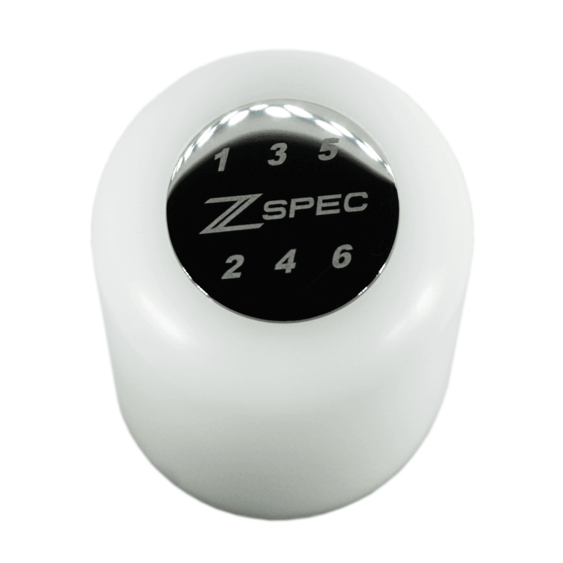 ZSPEC Shift Knob, M8-1.25, Delrin & Stainless, 6-Speed Shift Pattern Coin - Howling Moto