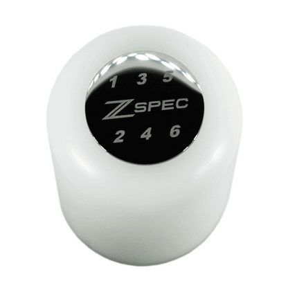 ZSPEC Shift Knob, M8-1.25, Delrin & Stainless, 6-Speed Shift Pattern Coin - Howling Moto
