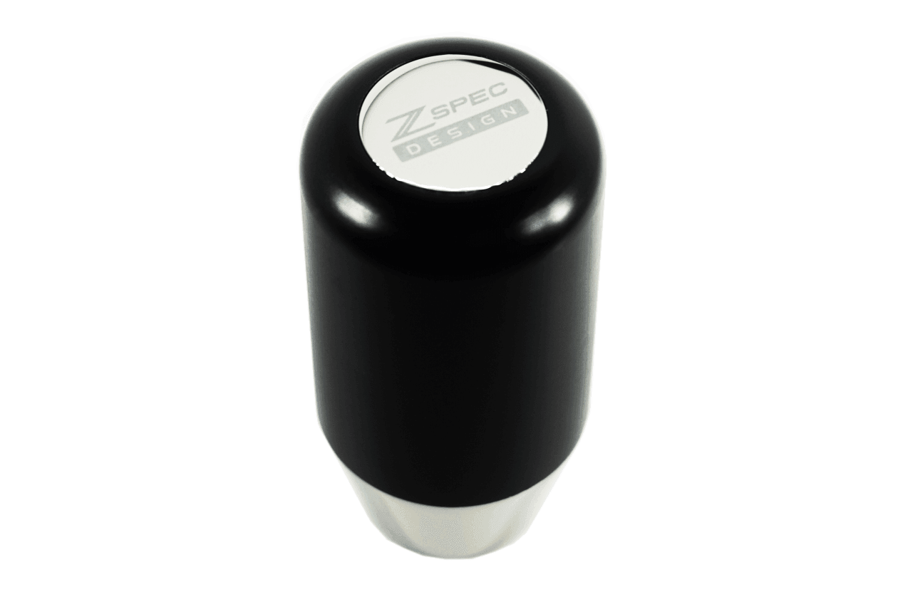 ZSPEC Shift Knob, M12-1.25, Delrin & Stainless, 5-Speed Shift Pattern Coin - Howling Moto