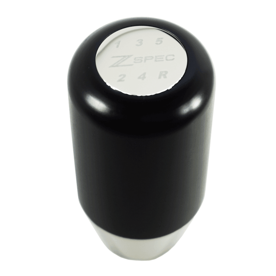 ZSPEC Shift Knob, M8-1.25, Delrin & Stainless, 5-Speed Shift Pattern Coin - Howling Moto