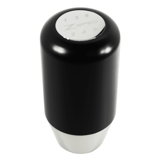 ZSPEC Shift Knob, M8-1.25, Delrin & Stainless, 6-Speed Shift Pattern Coin - Howling Moto