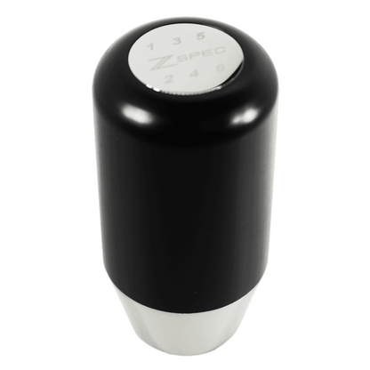 ZSPEC Shift Knob, M8-1.25, Delrin & Stainless, 6-Speed Shift Pattern Coin - Howling Moto