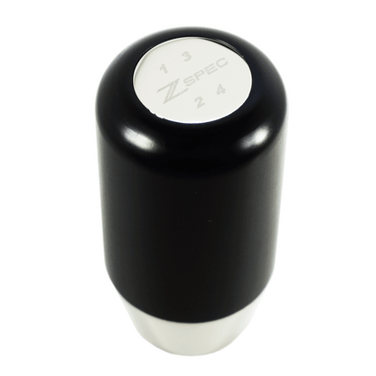ZSPEC Shift Knob, M12-1.25, Delrin & Stainless, 4-Speed Shift Pattern Coin - Howling Moto