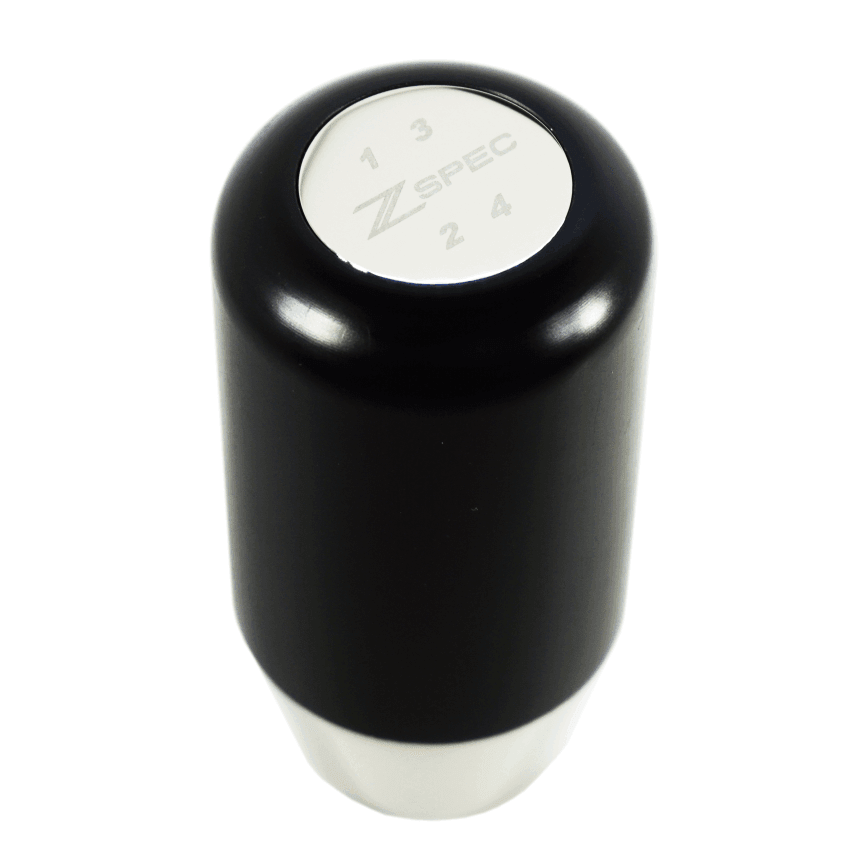 ZSPEC Shift Knob, M10-1.5, Delrin & Stainless, 4-Speed Shift Pattern Coin - Howling Moto