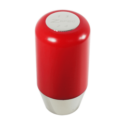 ZSPEC Shift Knob, M12-1.25, Delrin & Stainless, 4-Speed Shift Pattern Coin - Howling Moto