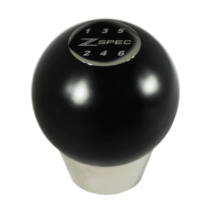 ZSPEC Shift Knob, M10-1.5, Delrin & Stainless, 6-Speed Shift Pattern Coin - Howling Moto