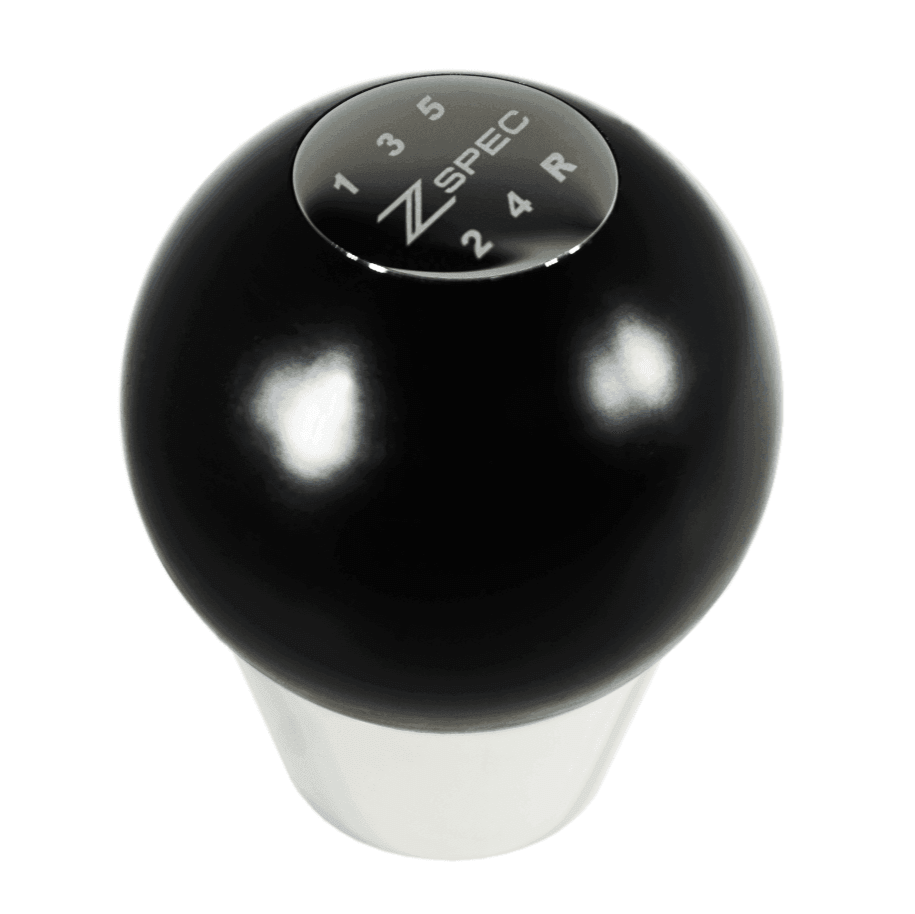 ZSPEC Shift Knob, M12-1.25, Delrin & Stainless, 5-Speed Shift Pattern Coin - Howling Moto